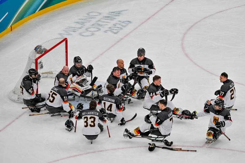 Ice Hockey. Paralympic Winter Games Milano-Cortina 2026. People's Republic Of China - The Germany Team. 06.03.2026