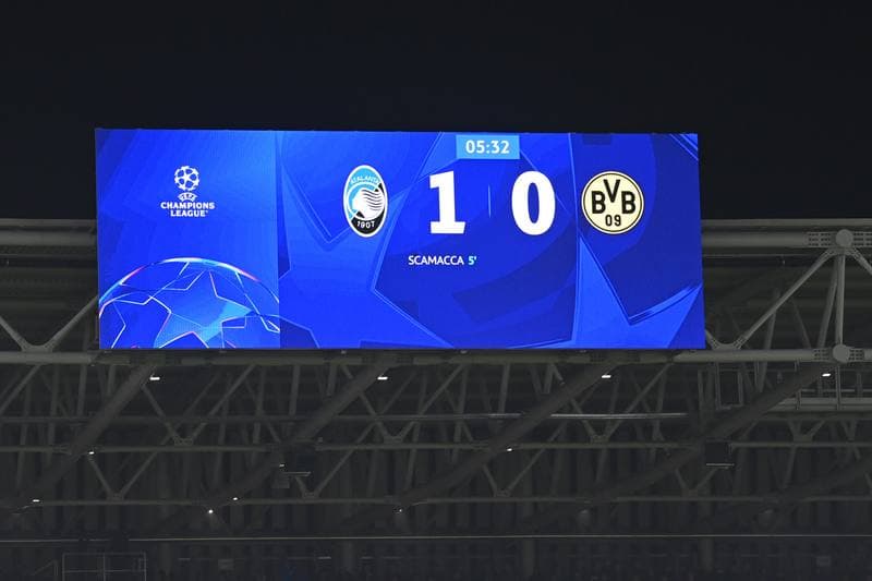 Football. UEFA Champions League. Atalanta BC - Borussia Dortmund. 25.02.2026