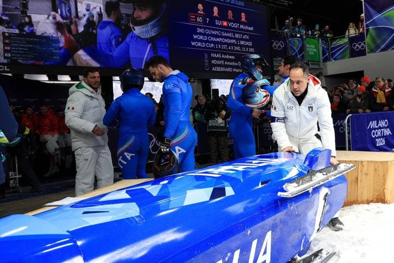 Bobsleigh. Olympic Winter Games Milano-Cortina 2026. Day 1. 21.02.2026