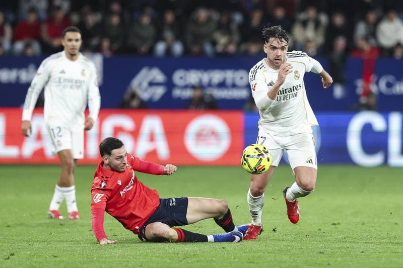 Football. La Liga. CA Osasuna - Real Madrid. 21.02.2026