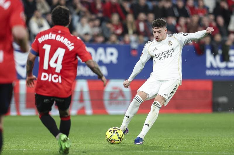Football. La Liga. CA Osasuna - Real Madrid. 21.02.2026