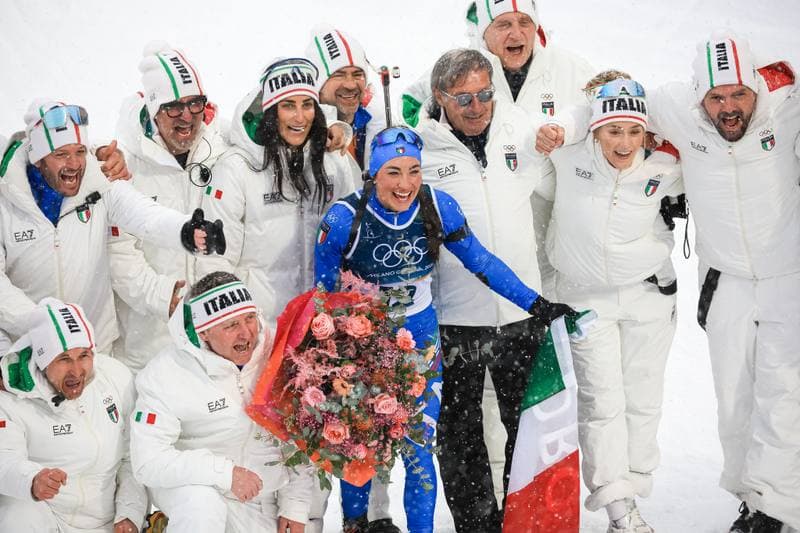 Biathlon. Olympic Winter Games Milano-Cortina 2026. Women's 12.5km Mass Start. 21.02.2026