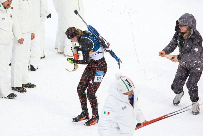 Biathlon. Olympic Winter Games Milano-Cortina 2026. Women's 12.5km Mass Start. 21.02.2026