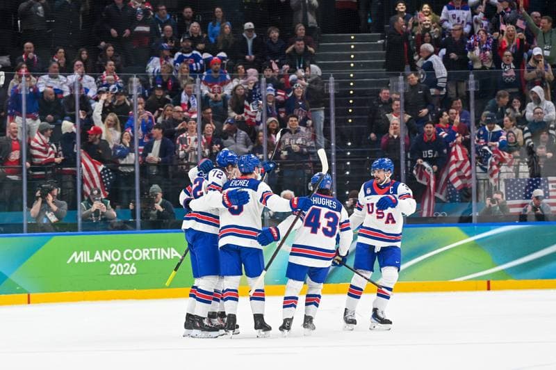 Ice Hockey. Olympic Winter Games Milano-Cortina 2026. USA - Slovakia. 20.02.2026
