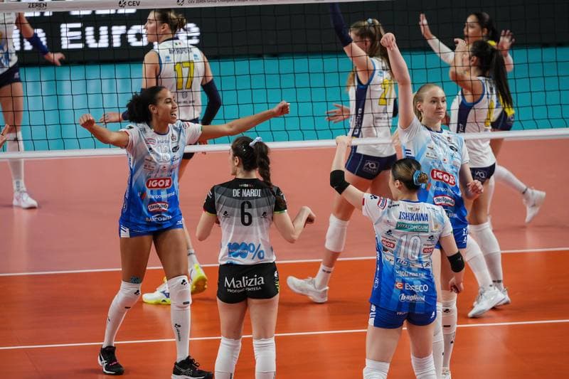 Volleyball. CEV Champions League Women. Igor Gorgonzola Novara - Savino Del Bene Scandicci. 18.02.2026