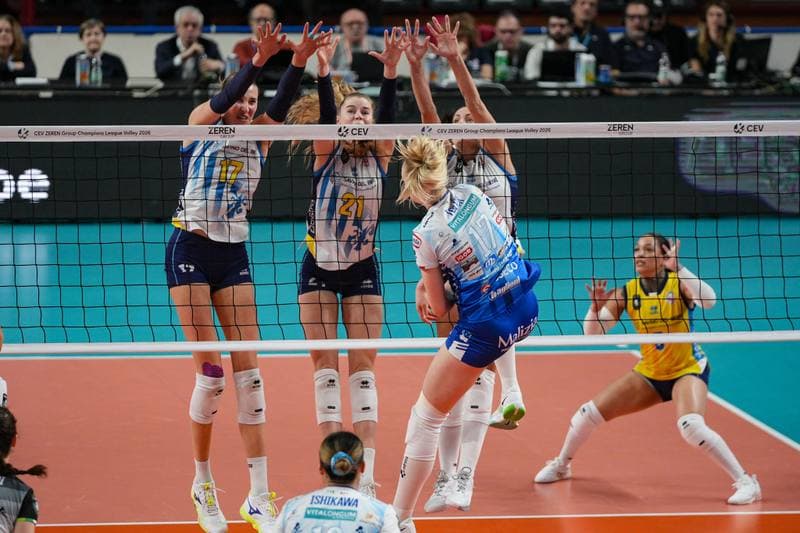 Volleyball. CEV Champions League Women. Igor Gorgonzola Novara - Savino Del Bene Scandicci. 18.02.2026