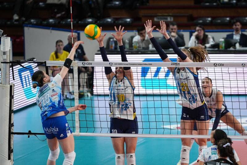 Volleyball. CEV Champions League Women. Igor Gorgonzola Novara - Savino Del Bene Scandicci. 18.02.2026