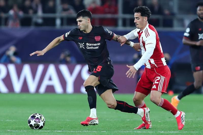 Football. UEFA Champions League. Olympiacos - Bayer Leverkusen. 18.02.2026