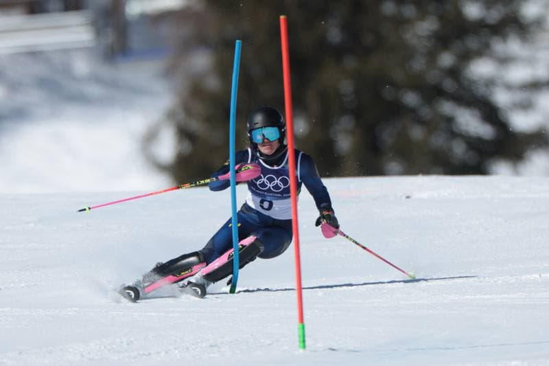 Alpine Skiing. Olympic Winter Games Milano-Cortina 2026. Women's Slalom - Run 1. 18.02.2026
