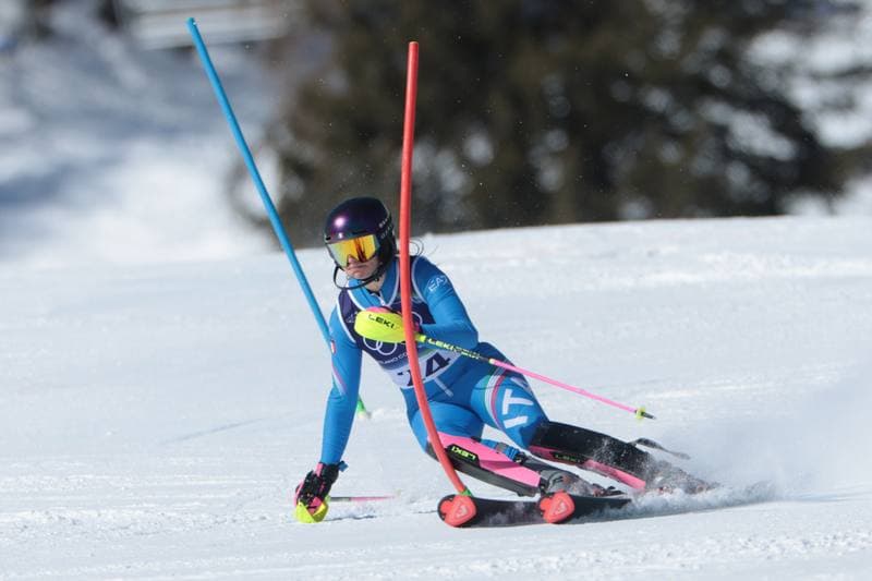 Alpine Skiing. Olympic Winter Games Milano-Cortina 2026. Women's Slalom - Run 1. 18.02.2026
