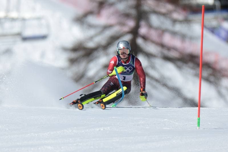 Alpine Skiing. Olympic Winter Games Milano-Cortina 2026. Women's Slalom - Run 1. 18.02.2026