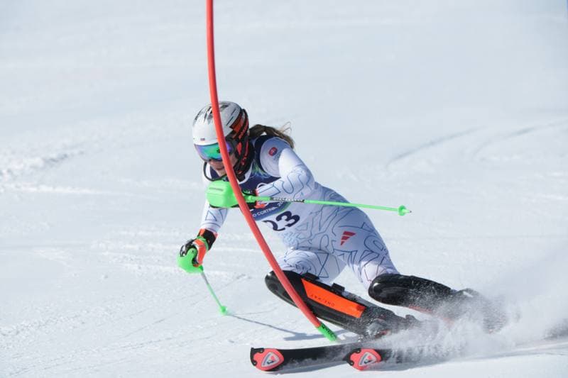 Alpine Skiing. Olympic Winter Games Milano-Cortina 2026. Women's Slalom - Run 1. 18.02.2026