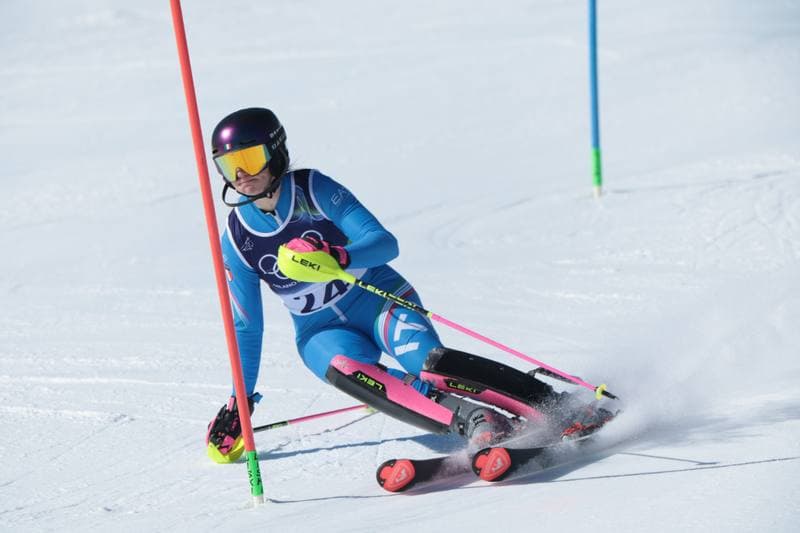 Alpine Skiing. Olympic Winter Games Milano-Cortina 2026. Women's Slalom - Run 1. 18.02.2026