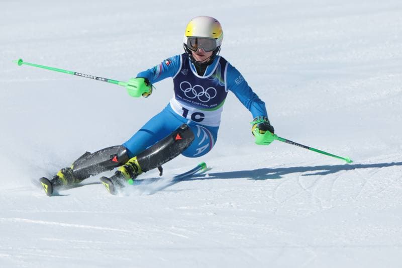 Alpine Skiing. Olympic Winter Games Milano-Cortina 2026. Women's Slalom - Run 1. 18.02.2026