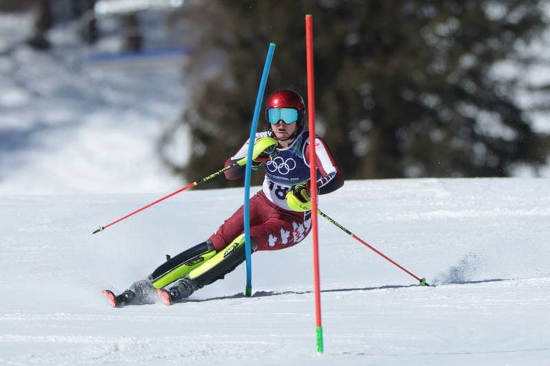 Alpine Skiing. Olympic Winter Games Milano-Cortina 2026. Women's Slalom - Run 1. 18.02.2026
