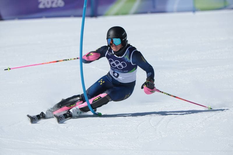 Alpine Skiing. Olympic Winter Games Milano-Cortina 2026. Women's Slalom - Run 1. 18.02.2026