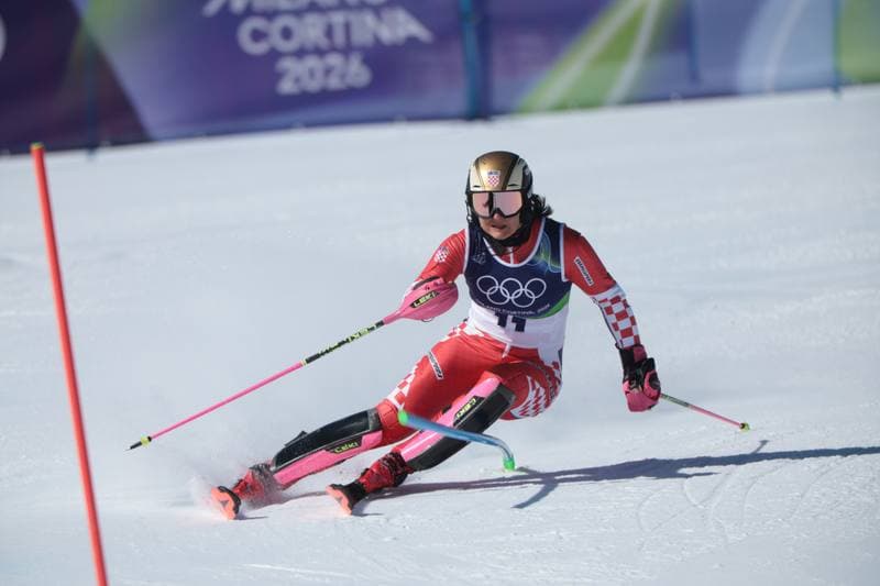 Alpine Skiing. Olympic Winter Games Milano-Cortina 2026. Women's Slalom - Run 1. 18.02.2026