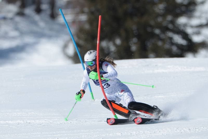 Alpine Skiing. Olympic Winter Games Milano-Cortina 2026. Women's Slalom - Run 1. 18.02.2026