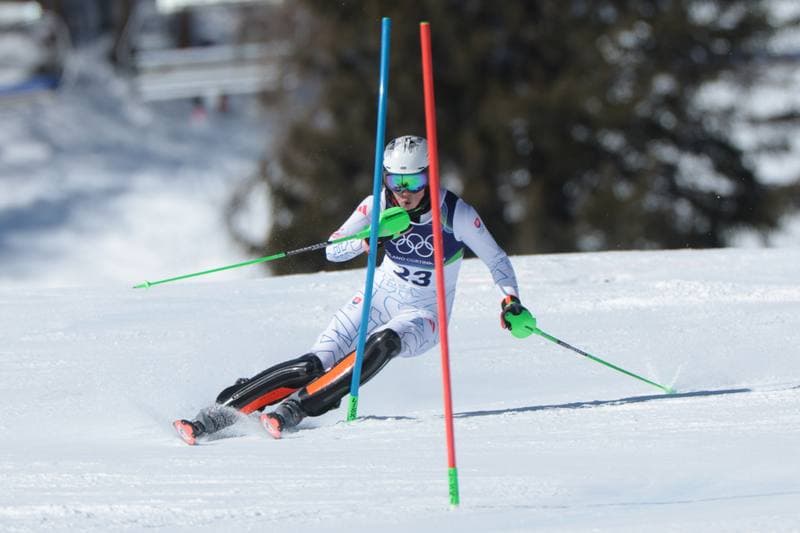 Alpine Skiing. Olympic Winter Games Milano-Cortina 2026. Women's Slalom - Run 1. 18.02.2026