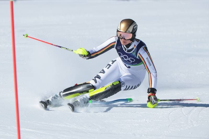 Alpine Skiing. Olympic Winter Games Milano-Cortina 2026. Women's Slalom - Run 1. 18.02.2026