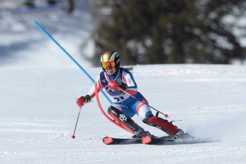 Alpine Skiing. Olympic Winter Games Milano-Cortina 2026. Women's Slalom - Run 1. 18.02.2026