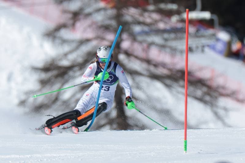 Alpine Skiing. Olympic Winter Games Milano-Cortina 2026. Women's Slalom - Run 1. 18.02.2026