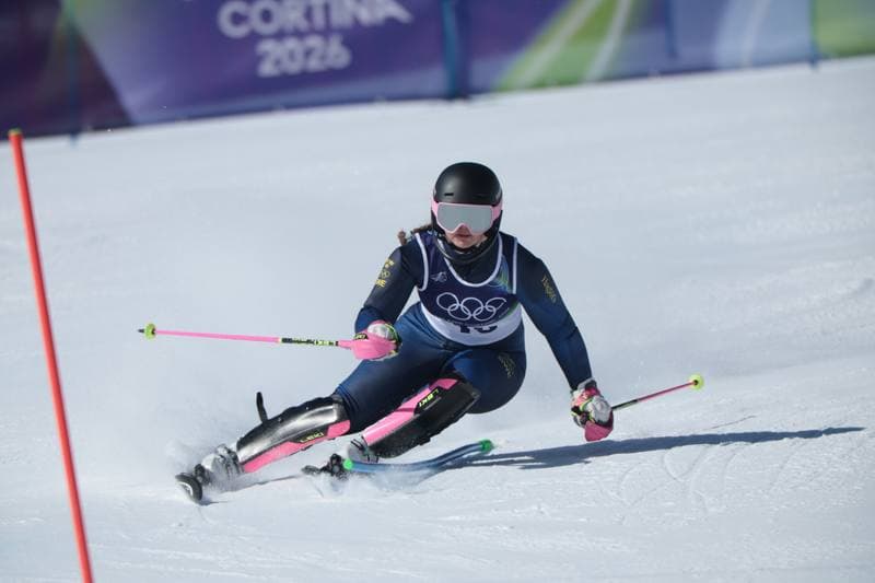 Alpine Skiing. Olympic Winter Games Milano-Cortina 2026. Women's Slalom - Run 1. 18.02.2026