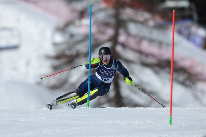 Alpine Skiing. Olympic Winter Games Milano-Cortina 2026. Women's Slalom - Run 1. 18.02.2026