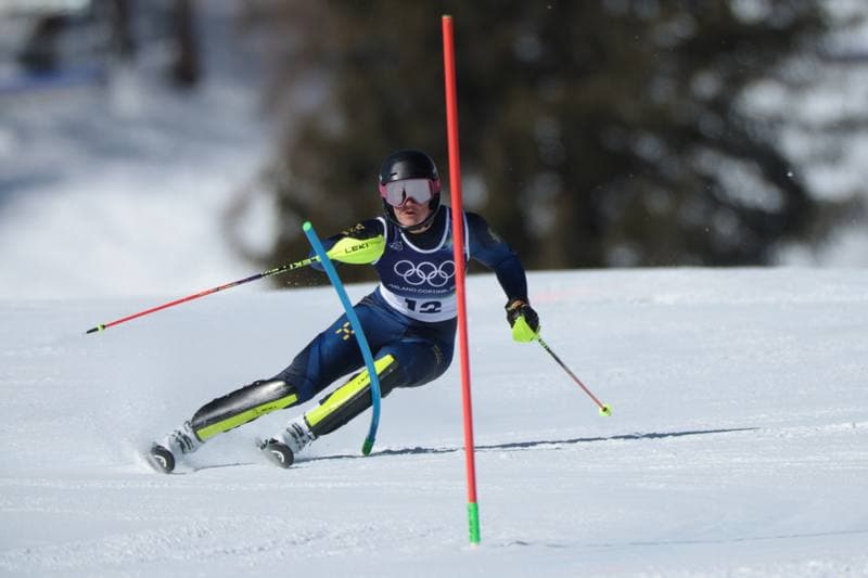 Alpine Skiing. Olympic Winter Games Milano-Cortina 2026. Women's Slalom - Run 1. 18.02.2026