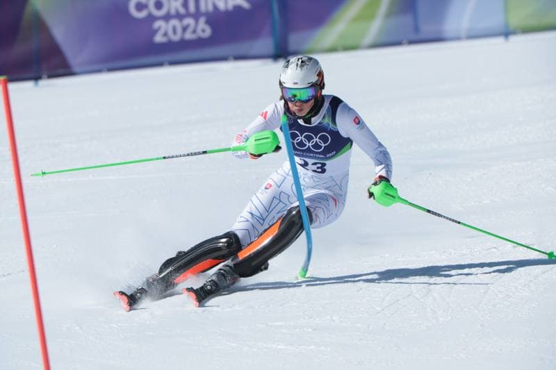 Alpine Skiing. Olympic Winter Games Milano-Cortina 2026. Women's Slalom - Run 1. 18.02.2026