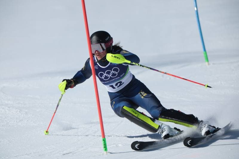 Alpine Skiing. Olympic Winter Games Milano-Cortina 2026. Women's Slalom - Run 1. 18.02.2026