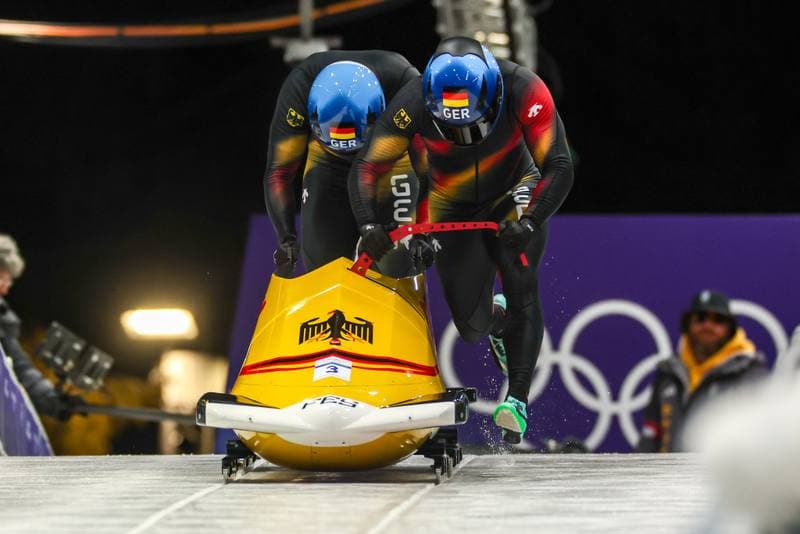 Bobsleigh. Olympic Winter Games Milano-Cortina 2026. Gold Medal Ceremony. 17.02.2026