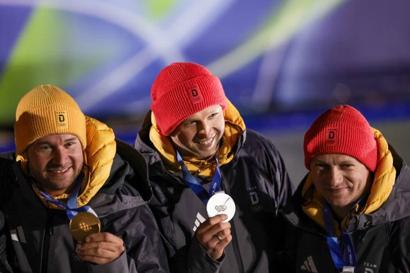 Bobsleigh. Olympic Winter Games Milano-Cortina 2026. Gold Medal Ceremony. 17.02.2026