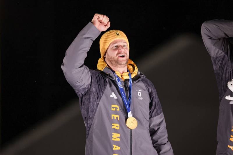 Bobsleigh. Olympic Winter Games Milano-Cortina 2026. Gold Medal Ceremony. 17.02.2026