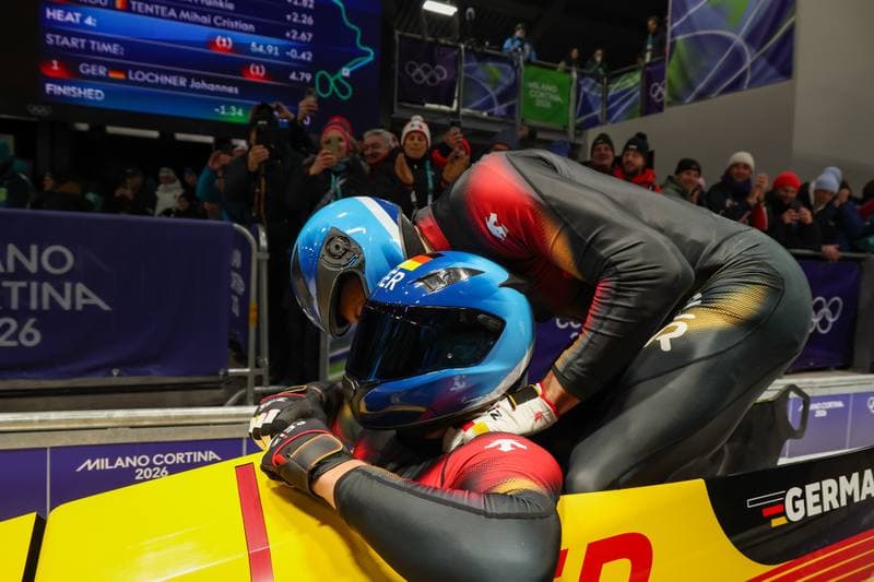 Bobsleigh. Olympic Winter Games Milano-Cortina 2026. Gold Medal Ceremony. 17.02.2026