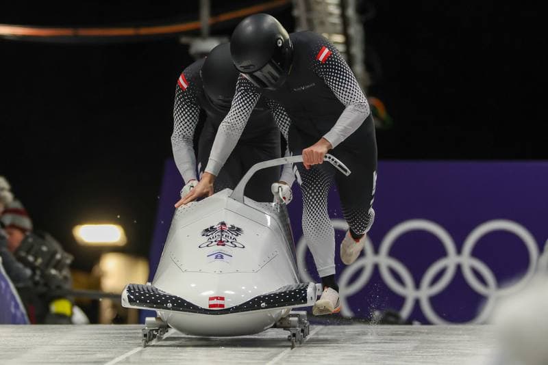 Bobsleigh. Olympic Winter Games Milano-Cortina 2026. Gold Medal Ceremony. 17.02.2026