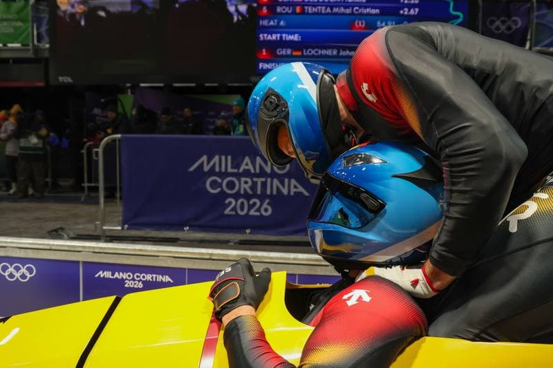 Bobsleigh. Olympic Winter Games Milano-Cortina 2026. Gold Medal Ceremony. 17.02.2026