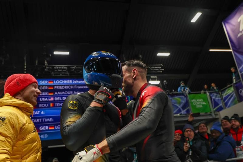 Bobsleigh. Olympic Winter Games Milano-Cortina 2026. Gold Medal Ceremony. 17.02.2026