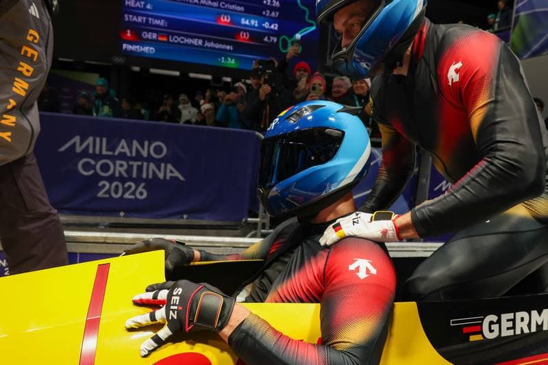 Bobsleigh. Olympic Winter Games Milano-Cortina 2026. Gold Medal Ceremony. 17.02.2026