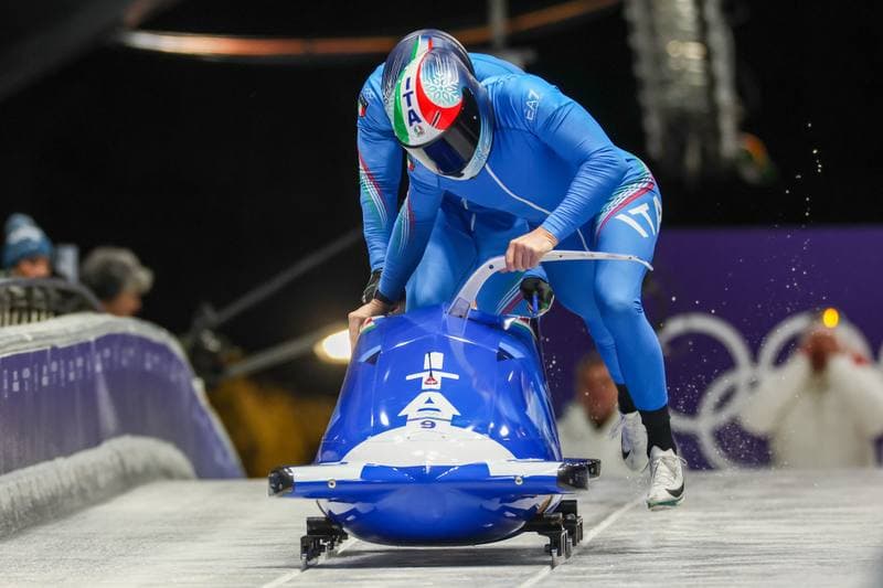 Bobsleigh. Olympic Winter Games Milano-Cortina 2026. Gold Medal Ceremony. 17.02.2026