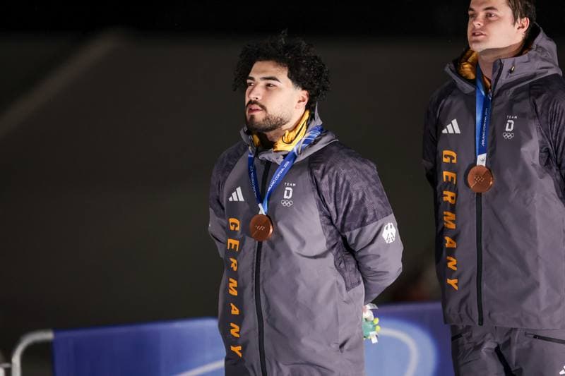 Bobsleigh. Olympic Winter Games Milano-Cortina 2026. Gold Medal Ceremony. 17.02.2026