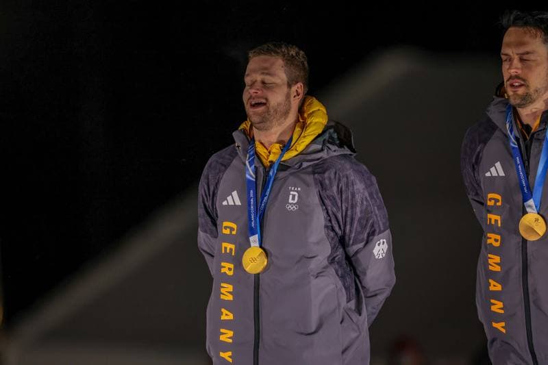 Bobsleigh. Olympic Winter Games Milano-Cortina 2026. Gold Medal Ceremony. 17.02.2026