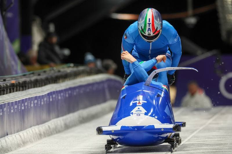 Bobsleigh. Olympic Winter Games Milano-Cortina 2026. Gold Medal Ceremony. 17.02.2026