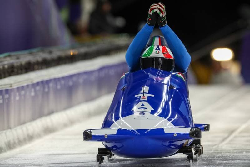 Bobsleigh. Olympic Winter Games Milano-Cortina 2026. Gold Medal Ceremony. 17.02.2026