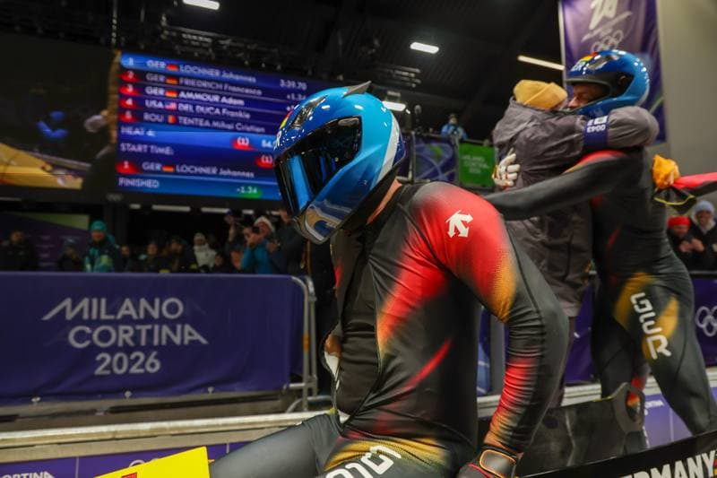 Bobsleigh. Olympic Winter Games Milano-Cortina 2026. Gold Medal Ceremony. 17.02.2026