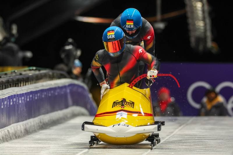 Bobsleigh. Olympic Winter Games Milano-Cortina 2026. Gold Medal Ceremony. 17.02.2026