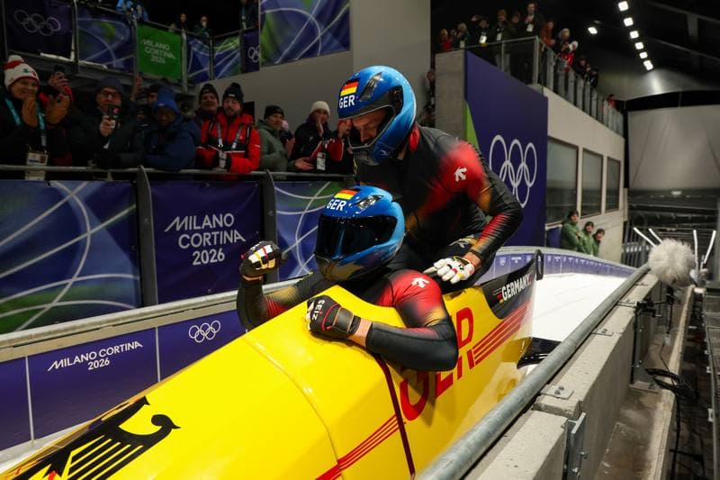 Bobsleigh. Olympic Winter Games Milano-Cortina 2026. Gold Medal Ceremony. 17.02.2026