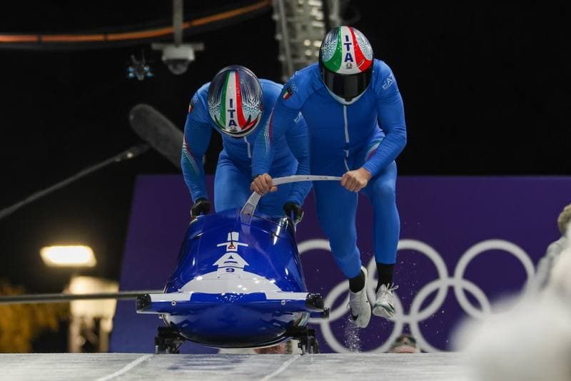 Bobsleigh. Olympic Winter Games Milano-Cortina 2026. Gold Medal Ceremony. 17.02.2026