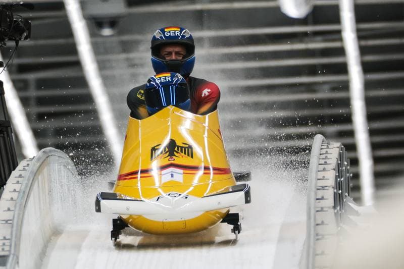 Bobsleigh. Olympic Winter Games Milano-Cortina 2026. Gold Medal Ceremony. 17.02.2026