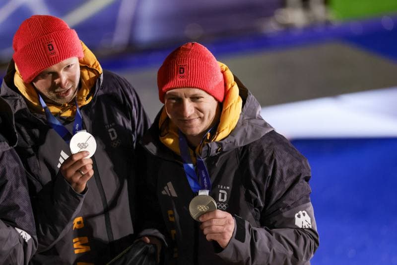 Bobsleigh. Olympic Winter Games Milano-Cortina 2026. Gold Medal Ceremony. 17.02.2026